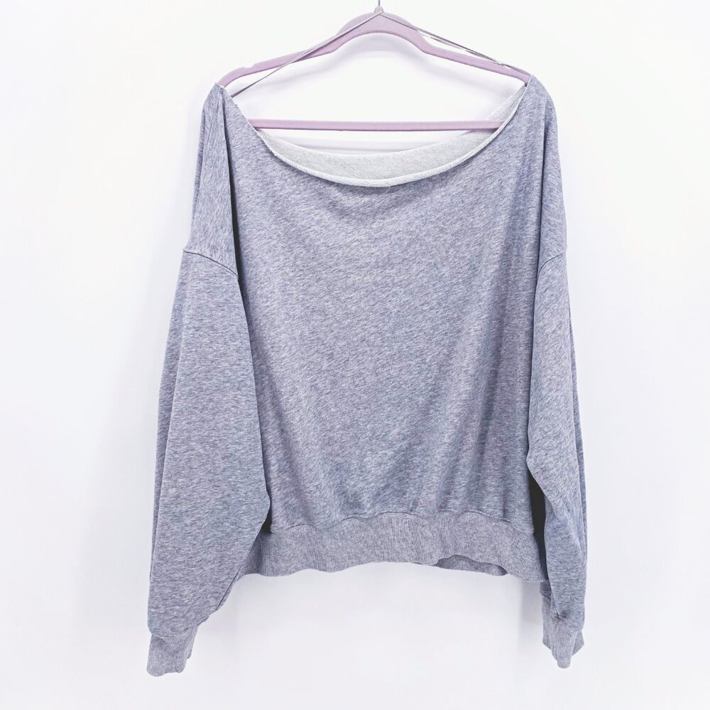 Fabletics Year Round Terry Off Shoulder Sweatshirt - Picture 6 of 9